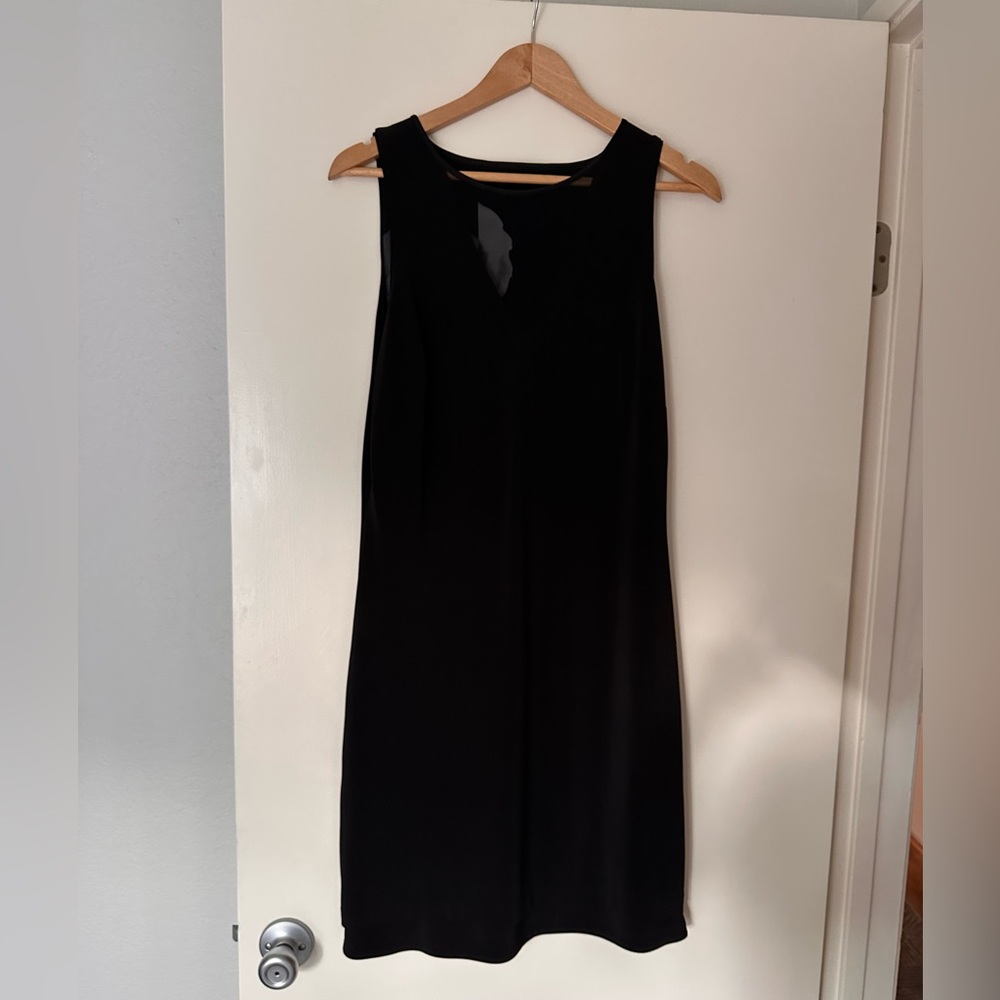 Elegant Black Reversible to floral Sleeveless Dress